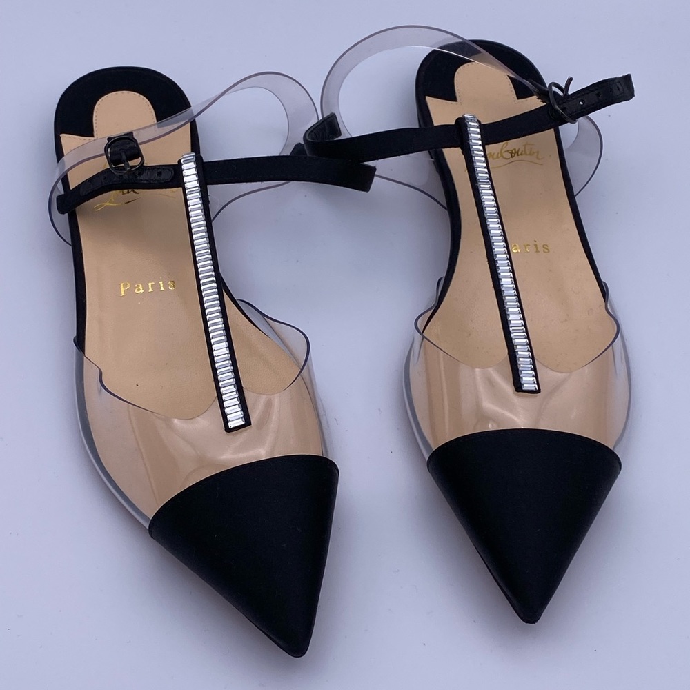 Christian Louboutin AUTHENTIC clear flats size 7
